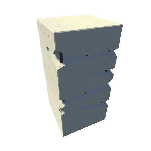 Concrete Column Broken 4 Type 2 Moveable